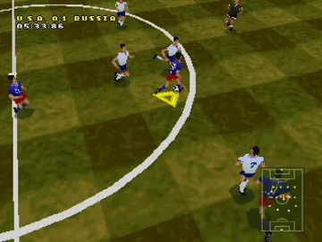 VR Soccer 96 (US) screen shot game playing